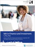 MA in Finance and Investment
